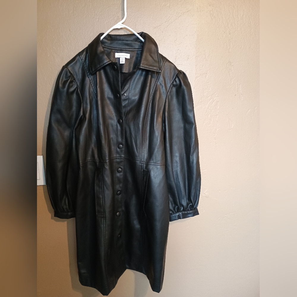 Black Faux Leather Jacket